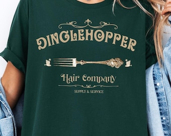 Vintage Lilla Sjöjungfrun Dinglehopper Hair Company-skjorta, Disney Retro Design Ariel Fork T-shirt, Disney Prinsessa-skjorta, Disneyland Trip-tröja