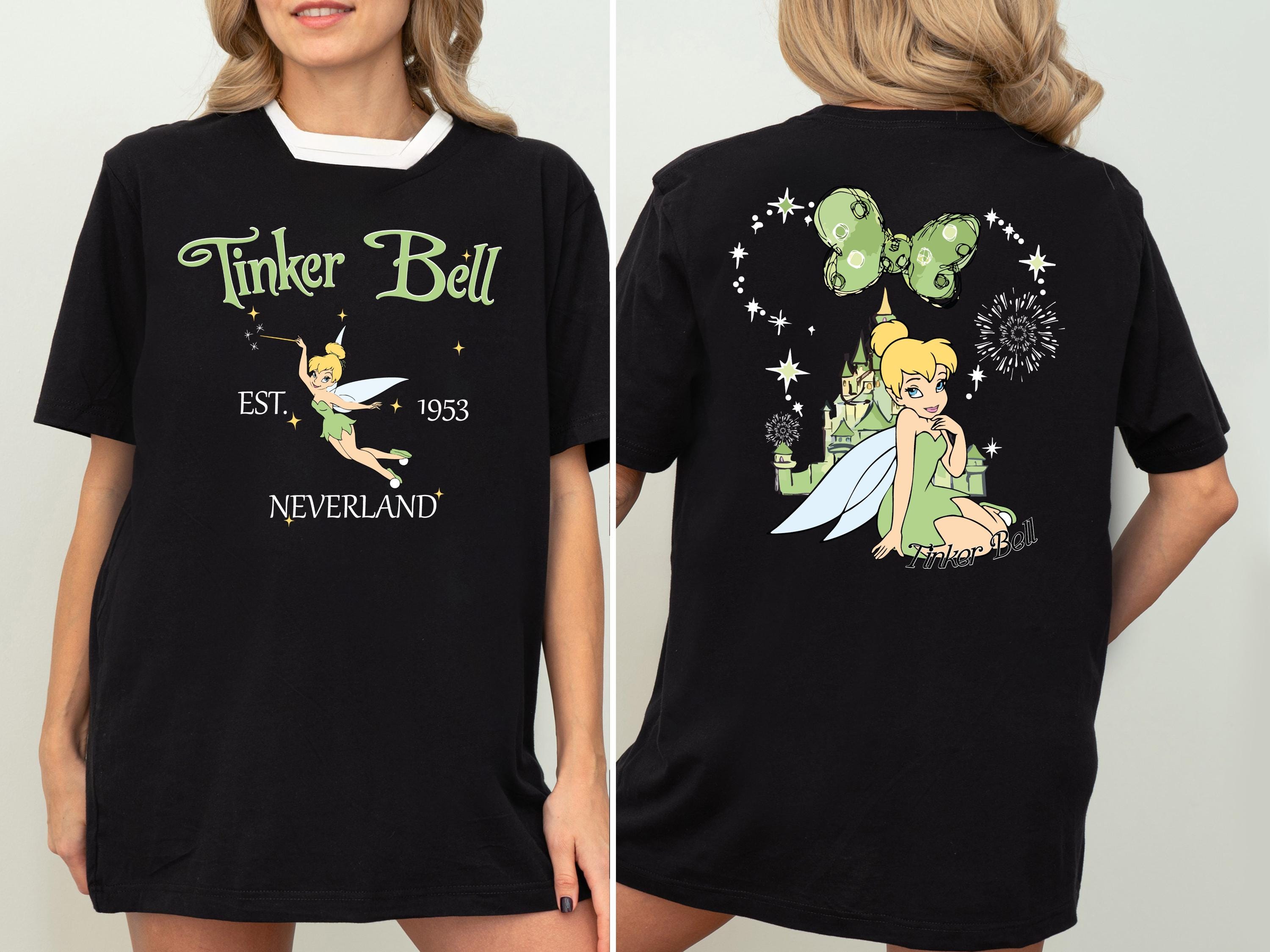 Vintage Disney Tinkerbell Shirt, Retro Tinkerbell 1953 Neverland T
