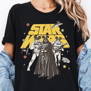 Star Wars Darth Vader und Stormtrooper Shirt, Disney Micky Ohren Star Wars T-Shirt, Disney Star Wars Shirt, Disneyland Familie passendes T-Shirt