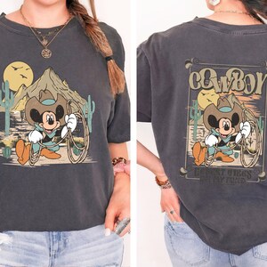 Vintage Western Mickey Shirt, Disney Western Theme Mickey T-Shirt, Disneyland Boys Trip Shirt, Disneyworld Family Vacation 2025 Tee