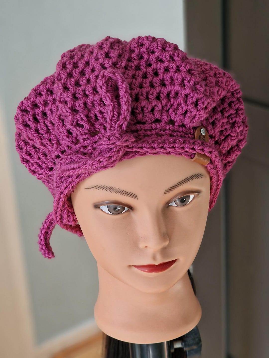 Crochet Hodgy Bonnet Style Beanie – Colorful Adjustable Hair Bonnet with Tie M/L This item is unavailable - Etsy main image 4