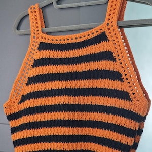 Ladies Crochet Vest Top, Handmade Boho Summer Sleeveless Shirt, Cute Festival Outfit & Unique Halloween Gift Idea