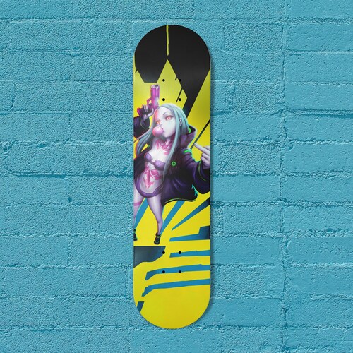 Rebecca Edgerunners, Skateboard Art, Wall Decor, Pro-Grade Maple shops Skateboards
