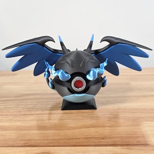 Charizard (Mega X) Poke Ball | 3D Printed Display Ball