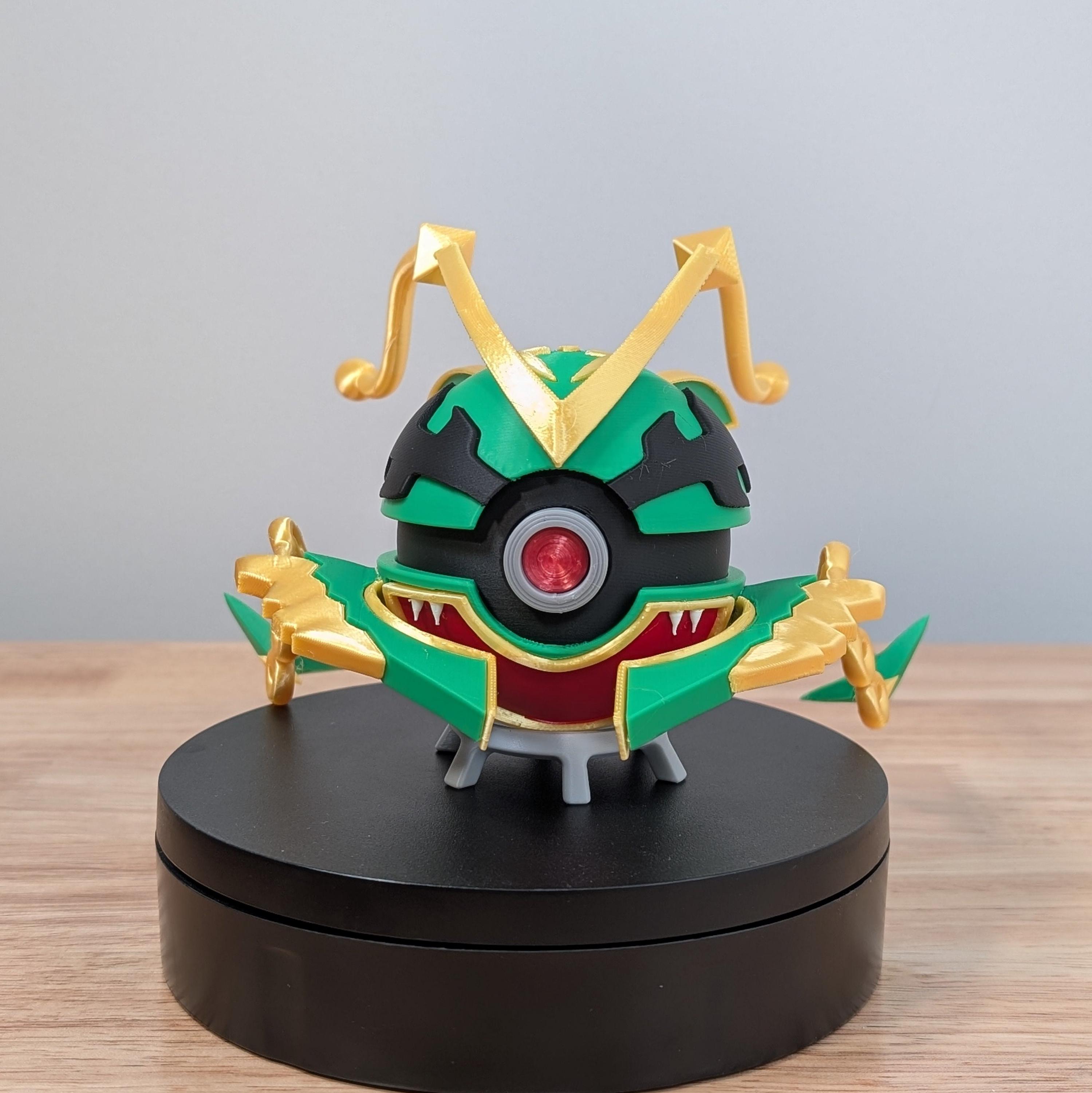 レックウザ（メガ）モンスターボール | 3Dプリントモンスターボール