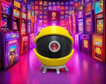 Pacman Pokeball | 3D Printed Poke Ball