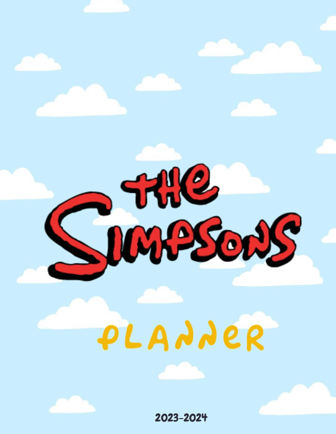 Agenda calendrier numérique Simpsons 2023-2024 -  France