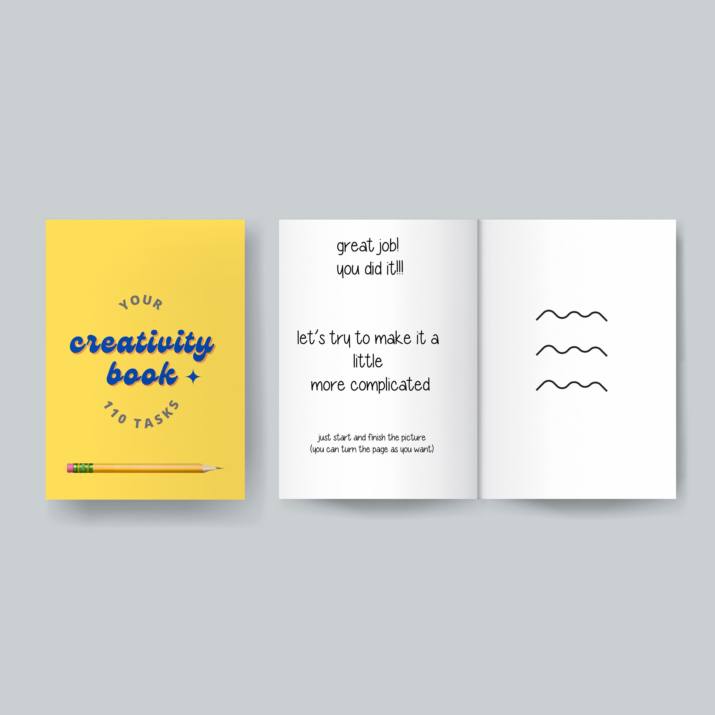 Printable Creativity Book, Creative Activities. Drawing Book, Design ...