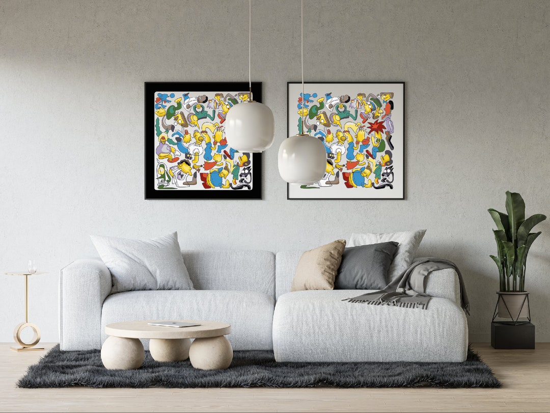 Simpsons Abstract Picture DIGITAL DOWNLOAD - Etsy