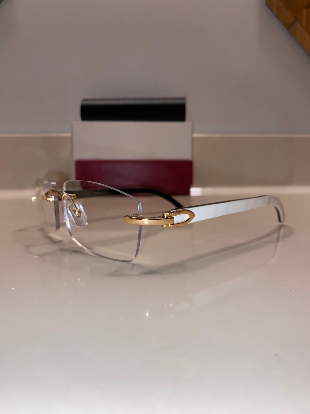 Rimless Buffs Sunglasses Detroit Style Etsy