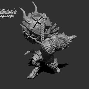 Starplayers rat ogre Galladur - with stand