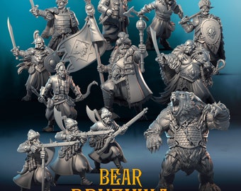 The Bear Druzhina warband - Punga Miniatures