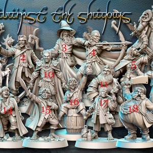 RNestudio figurines of the Siegneur des ringaux
