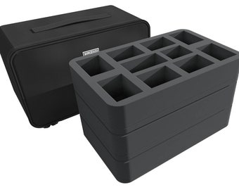 Feldherr Magnetbox Blau – Aufbewahrung Für Bis Zu 32 Miniaturen, Halbe Größe, Made In Germany