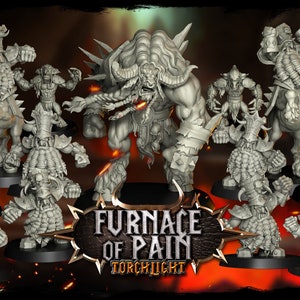 Torchlight Chaos Dwarf Team - 15 figuras com bases