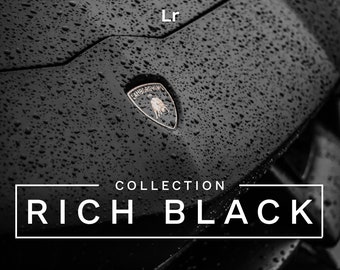 15 Rich Black Lightroom Mobile and Desktop Presets, Noir Mobile presets, Black Filter for Instagram, Moody Minimal Presets,Cinematic