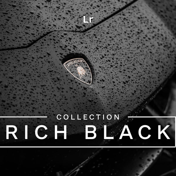 15 Rich Black Lightroom Mobile and Desktop Presets, Noir Mobile presets, Black Filter for Instagram, Moody Minimal Presets,Cinematic