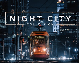 15 CITY NIGHTS Presets, Lightroom Preset, Mobile Presets, Desktop Presets, Outdoor Preset, Urban, Neon, Nachtleben, Schwarz, Instagram