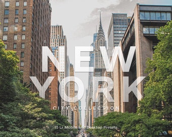 15 NEW YORK CITY Presets, Lightroom Presets, Mobile Presets,Desktop Presets, Street,Preset, Urban, skyscraper, Night Life, Black,Instagram