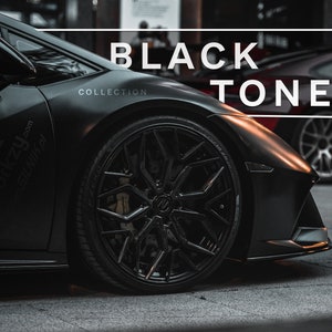 15 Black Tone Lightroom Mobile and Desktop Presets, Noir Mobile presets, Black Filter for Instagram, Moody Minimal Presets,Cinematic