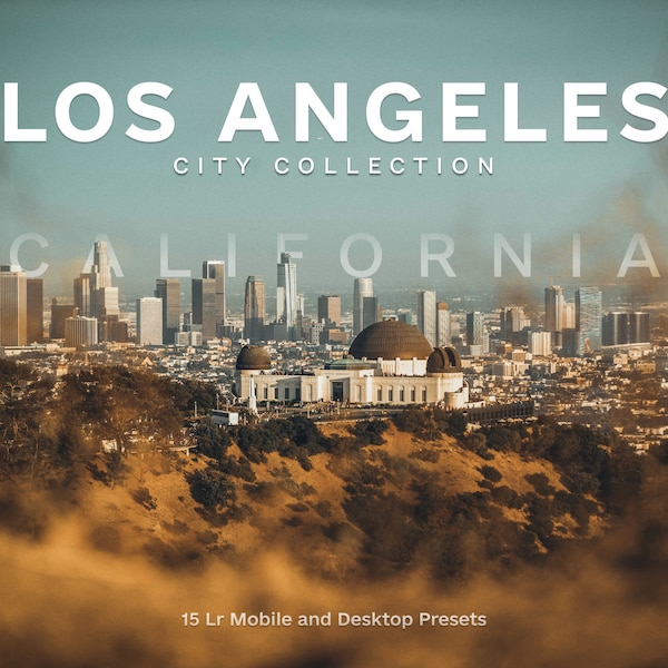 15 Los Angeles Lightroom mobile presets desktop real estate presets cinematic presets portrait presets travel presets lightroom film presets