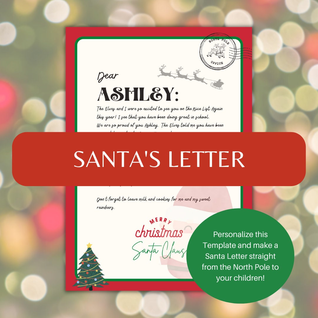 Personalized Official Letter From Santa Claus Letter From the - Etsy