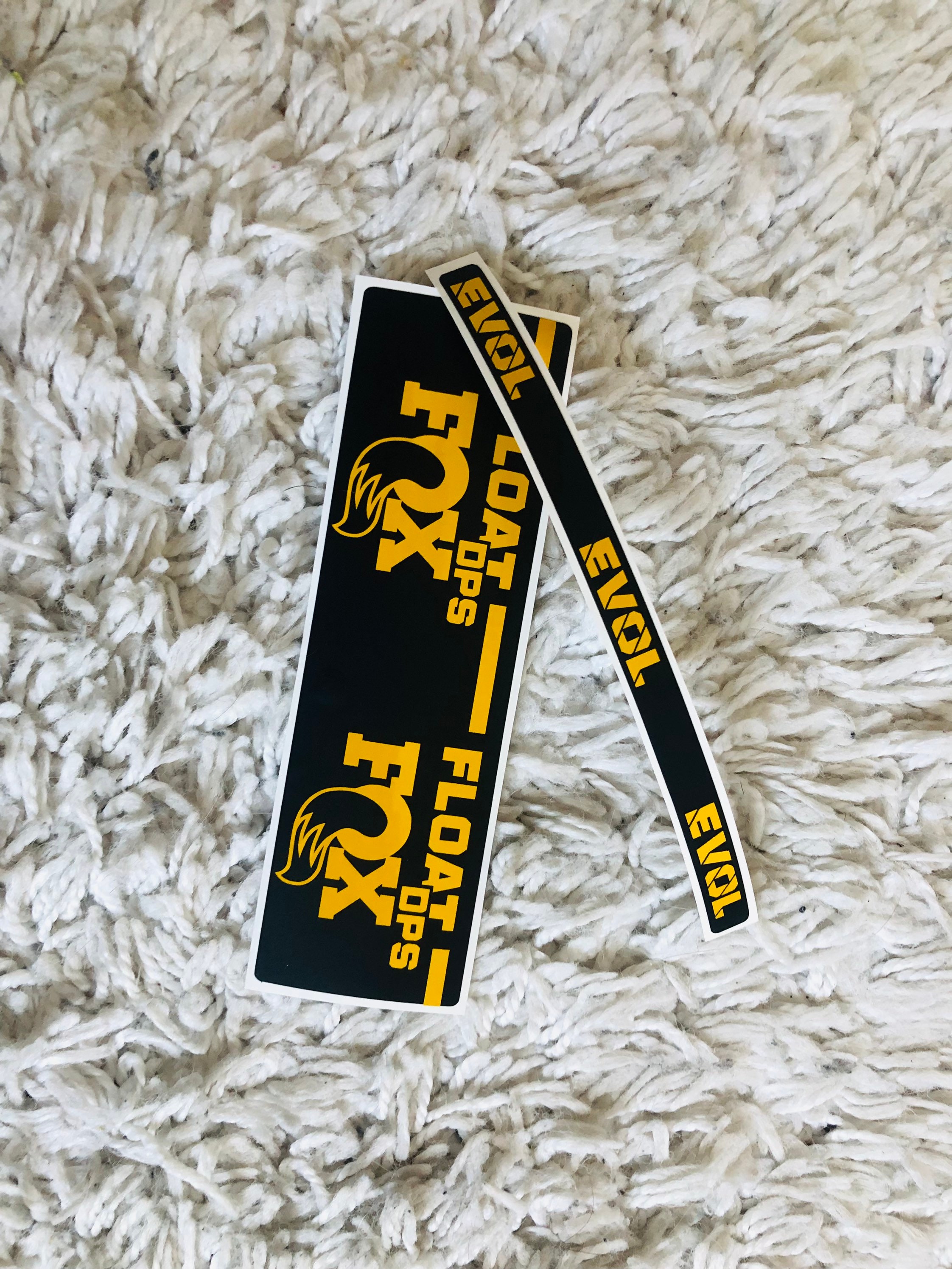 Fox Float Dps Evol Decal Set Dark Yellow Etsy