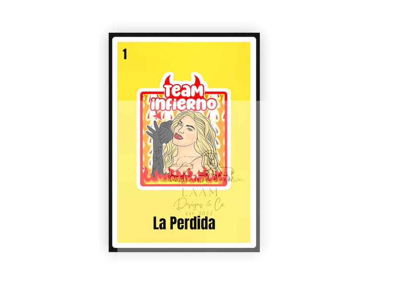 Perdida Sticker La Perdida Loteria Svg - Etsy