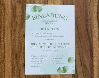 10, 20, 50 oder 100 NH Karten, JW Dienst, JW Geschenk, Postkarte, Bibelkurs