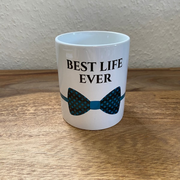 JW Tasse, JW Geschenk, Brüder, Best life ever, Fliege