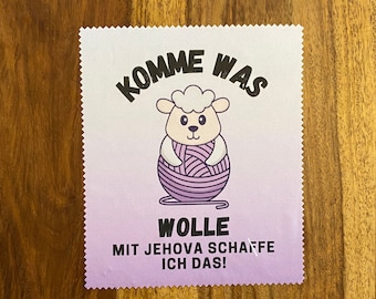 JW Brillenputztuch, Schaf, JW Geschenk