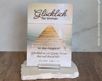10, 20, 50 oder 100 NH Karten, JW Dienst, Glücklich für immer, Postkarte, Bibelkurs