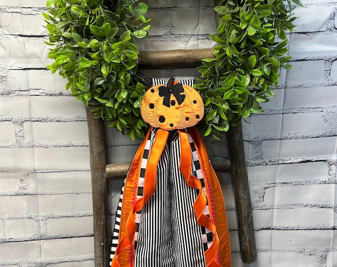 Pumpkin Wreath Sash 4"x56" with Coordinating Ribbons – D Steven Sash and Ribbon