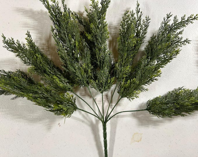 Cedar Bush Pick, Faux Floral Pick