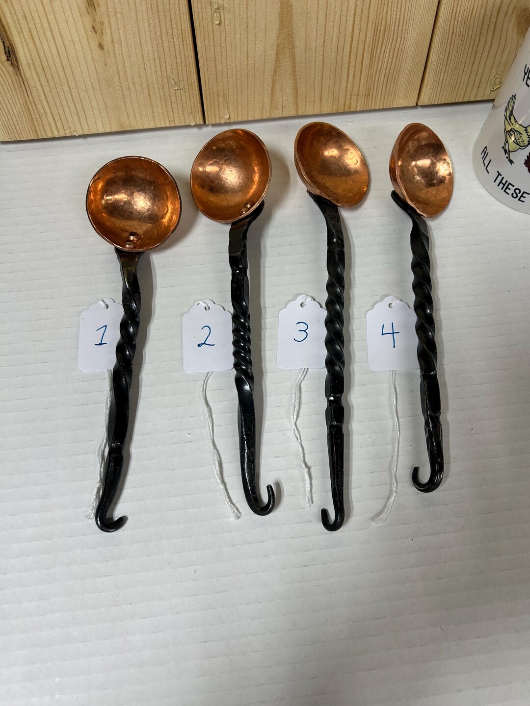 Copper Coffee Scoop With a Twisted Handle Made by Blacksmith Jrdillon ...
