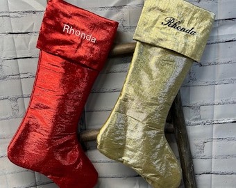 Holiday Stockings, Personalized Stockings, D Steven Stockings