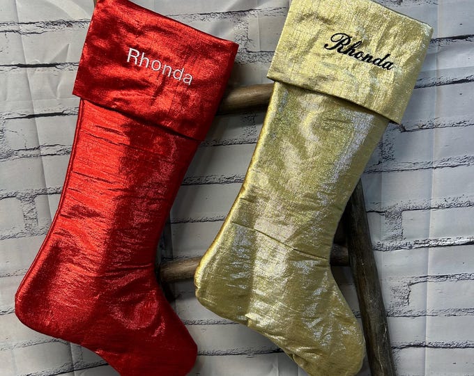 Holiday Stockings, Personalized Stockings, D Steven Stockings