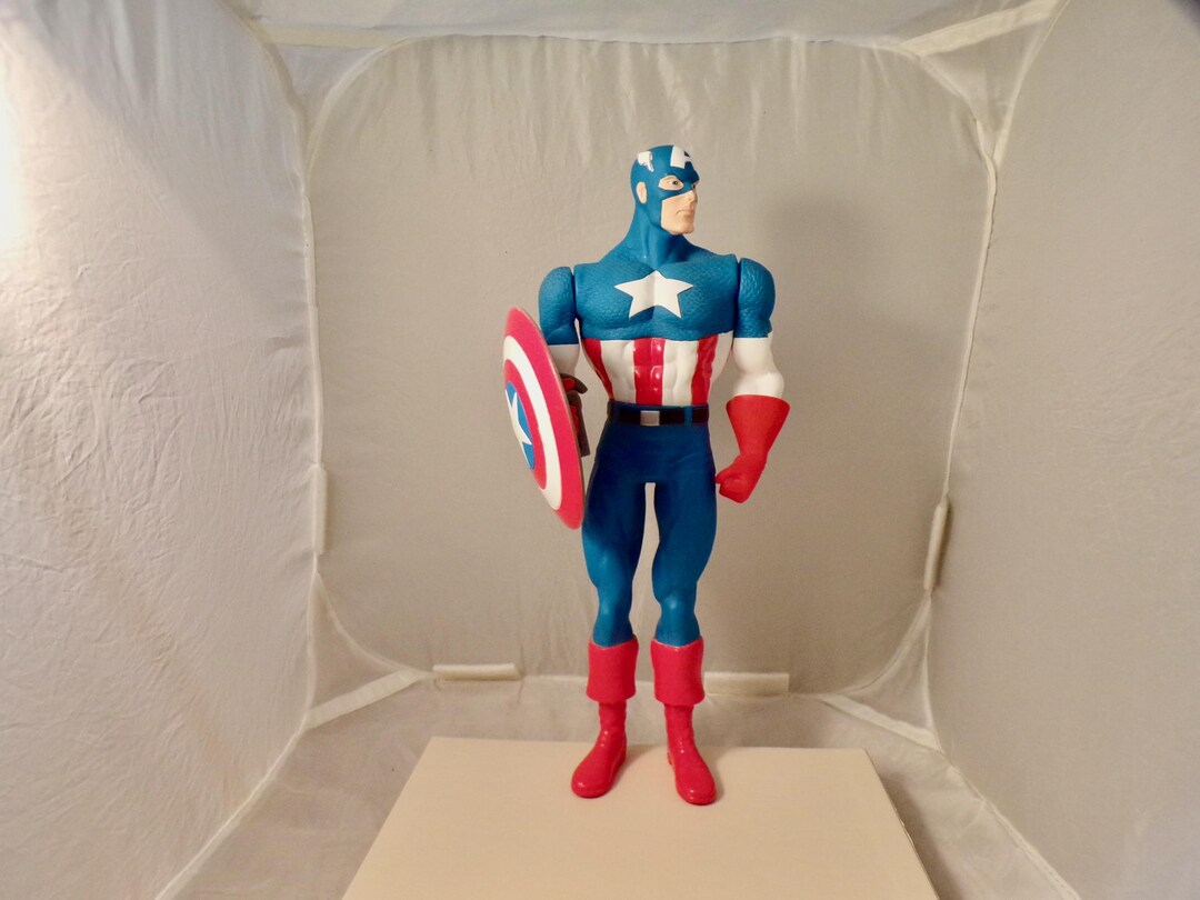 Figurine Vinyl Captain America Applause 1997 – Marvel Avengers – NEUF Sous Blister