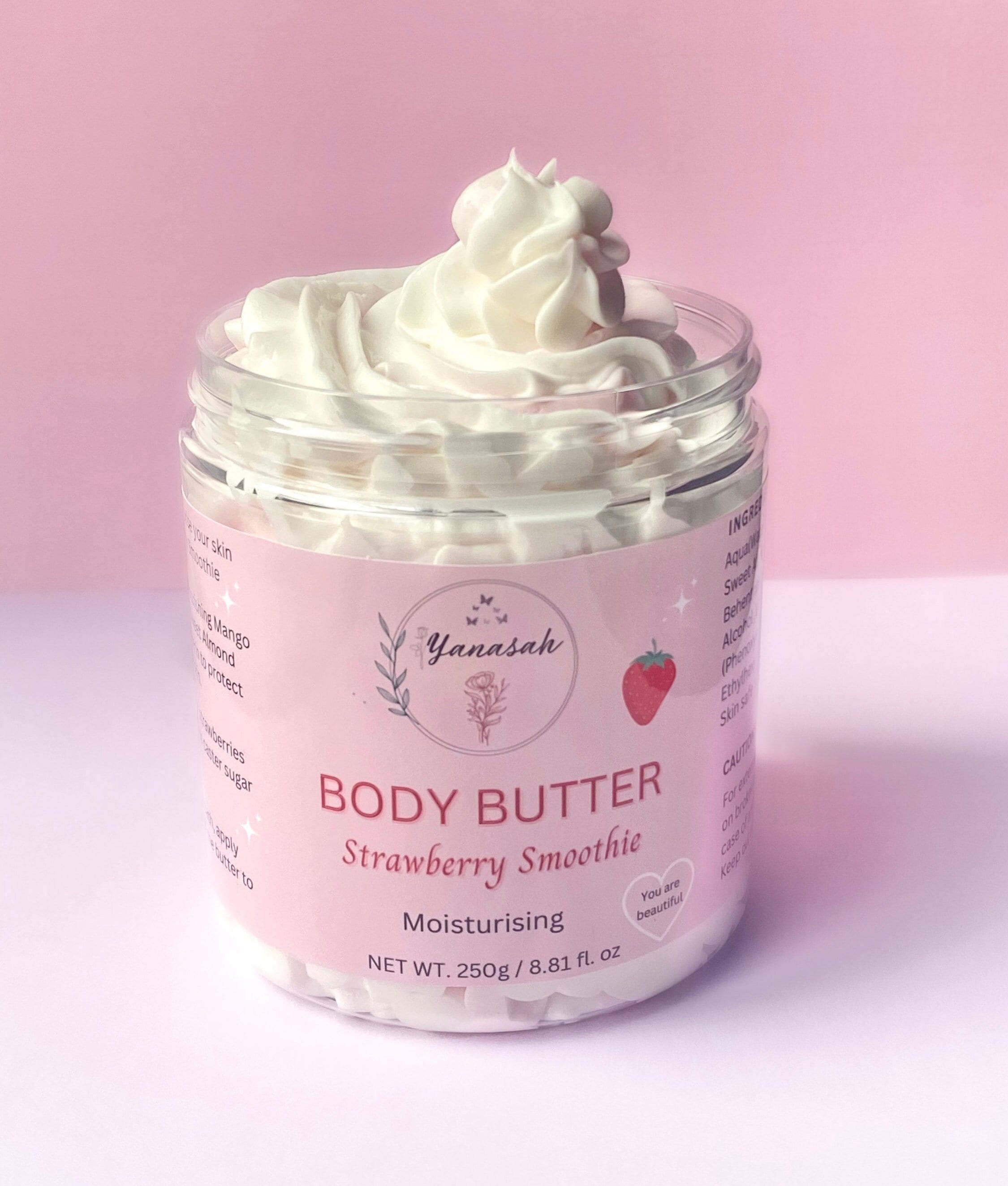 Strawberry Smoothie Body Butter 250g strawberry Body Butter Etsy UK