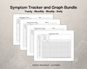 Symptom Tracker, Chronic Illness Log, Pain Tracker, Instant Download, Printable Health Journal