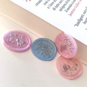 Sigilli in cera colori magici, chiudi-pacco regali biglietti auguri, ceralacca fatti a mano, conf. 10 pz, vintage, bullet journal, scrapbook
