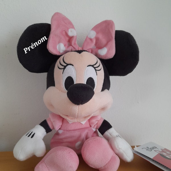 Peluche Disney Minnie personnalisé avec prénom de votre choix