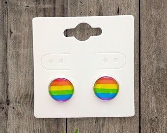 Boucles d’oreilles/Perceuse/clou/boucle pendante arc-en-ciel