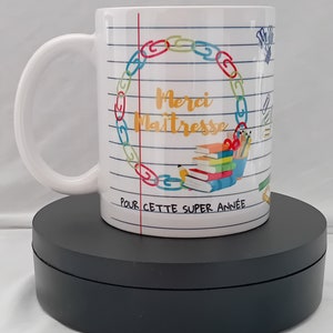 Taza personalizada "Gracias Mistress" u otra palabra de tu elección, taza ideal para regalo de fin de año