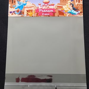 Bustina di caramelle personalizzata Aladino "con il nome e l'età che preferisci" ideale per un compleanno