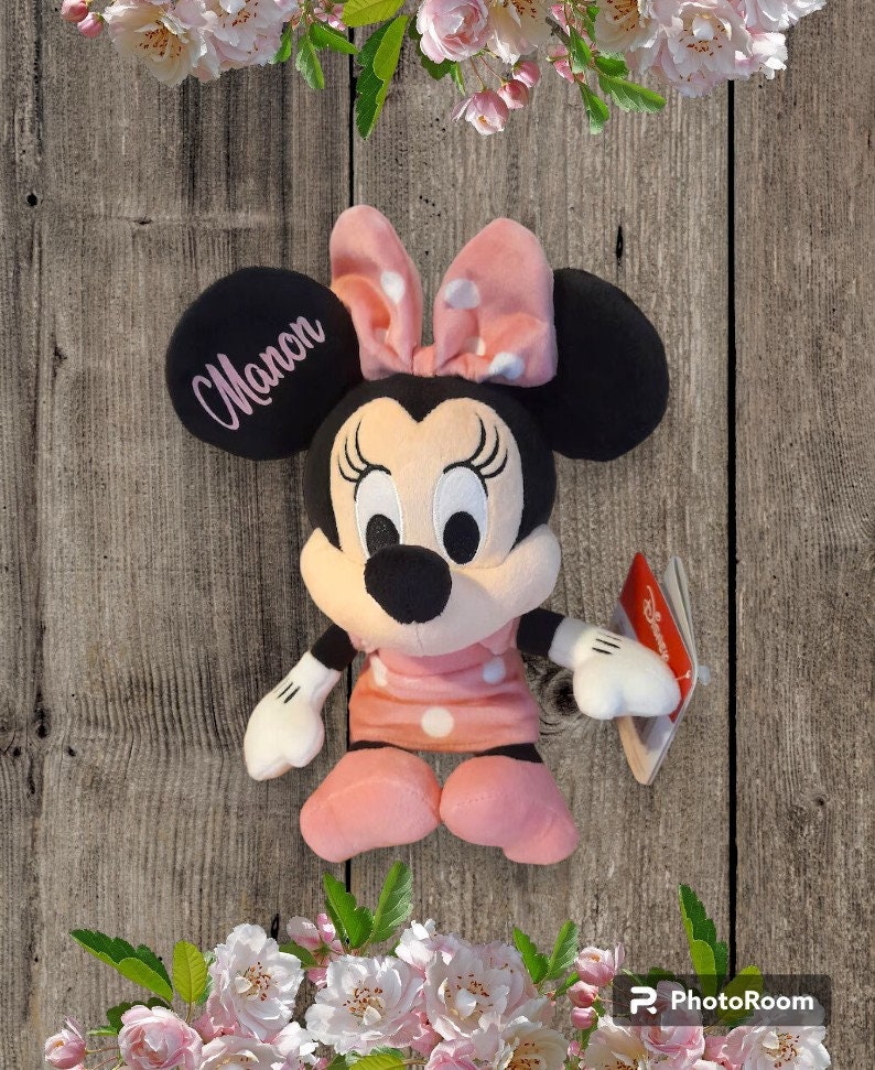 Peluche Disney Minnie personnalisé avec prénom de votre choix image 3