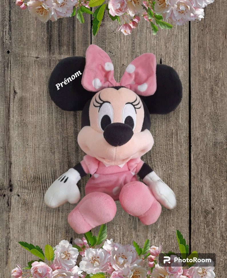 Peluche Disney Minnie personnalisé avec prénom de votre choix image 1