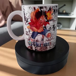 Personalized One Piece mug with the first name of your choice instead of Giovanny, ideal mug for a gift