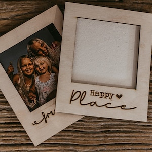 Polaroid frame as a magnet / photo frame / wooden frame / picture frame / fridge magnet / personalized