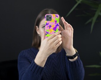 Otoño de neón, funda delgada, iPhone y Android